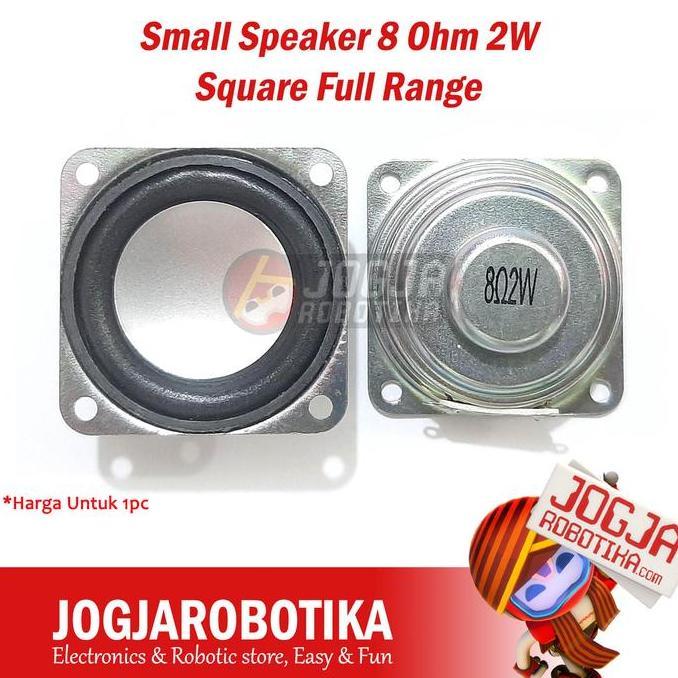 XARIELTA Small Speaker 8 Ohm 8Ohm 2W 2Watt 2 W 2 Watt Square Full Range 1.5Inch 1.5 Inch 1.5 Inchi