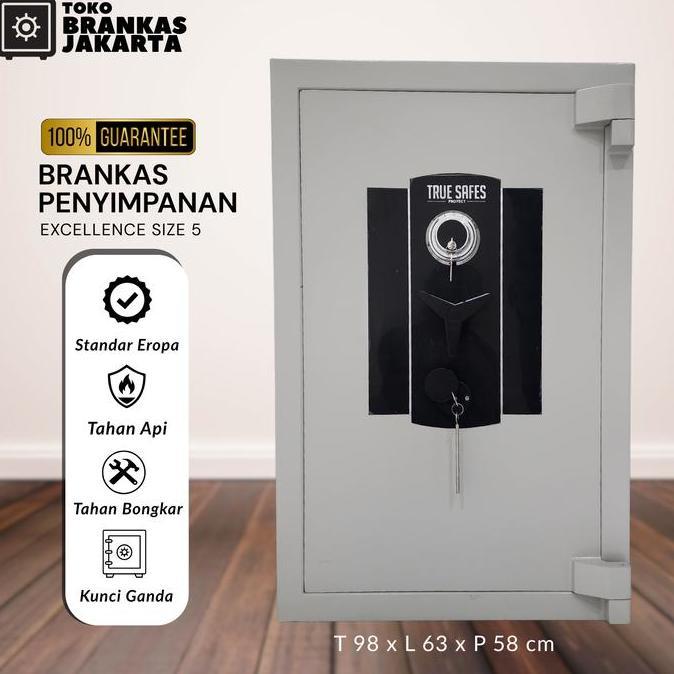 Brankas Truesafes Brangkas Besar Tahan Api Brankas Uang Emas Kualitas Super Original, Manual Kombina