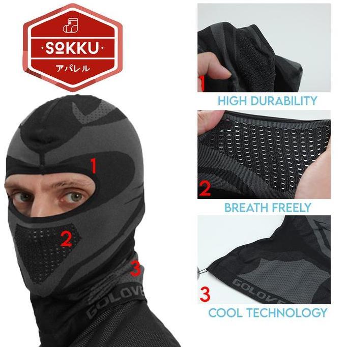NEW BALACLAVA NINJA MASKER MOTOR FULL FACE RIDING HELM MASK PROTECTOR ORI