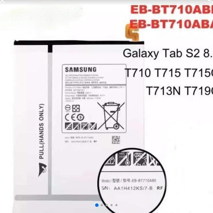 Baterai Batre Samsung Tab S2 8.0 T715 T719 T715Y T719Y Original SAMD