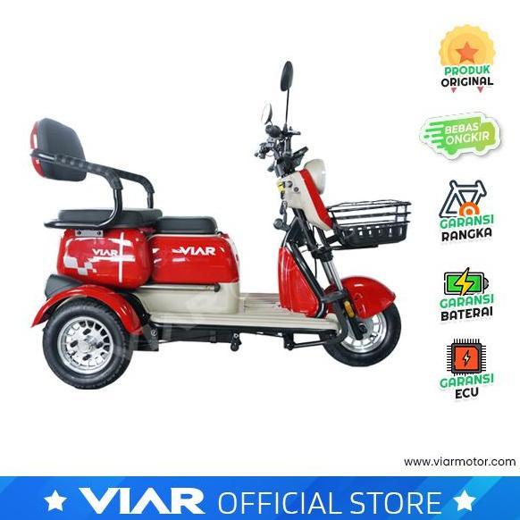 DENBERKAH99 - SEPEDA LISTRIK RODA TIGA - VIAR ER1 N - ORIGINAL VIAR MOTOR