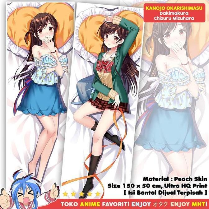 Sarung Bantal Anime Dakimakura Kanojo Okarishimasu : Chizuru Ichinose murah