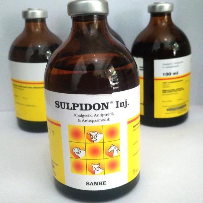 Sulpidon inj analgesic, antiperitic, antispasmodik obat hewan