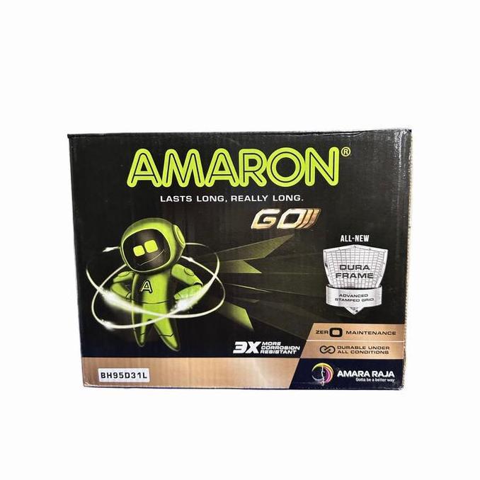 Aki Mobil Toyota Fortuner Amaron 95D31L Aki kering Original