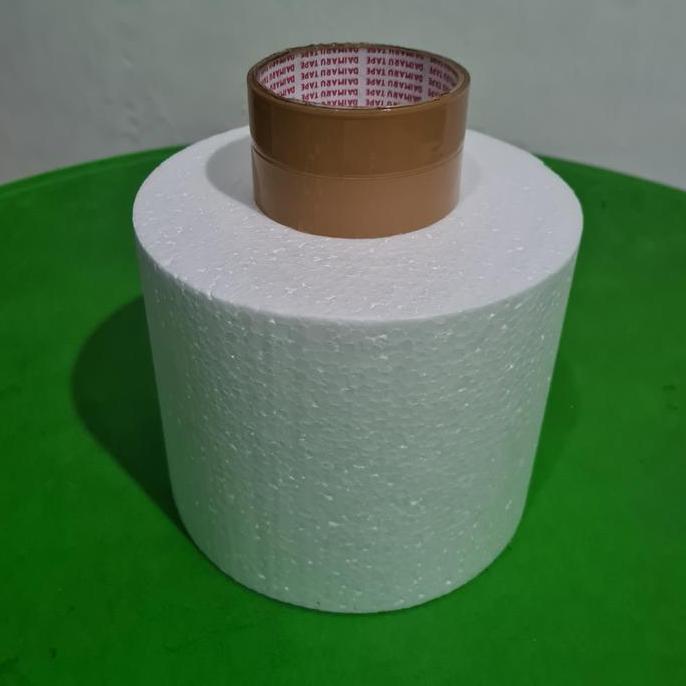 D18x15cm Gabus Styrofoam Bulat Dummy Cake