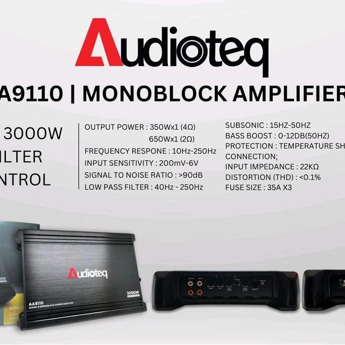 [Exclusive GT CARFanatics] Power Monoblok Audioteq AA9110 3000W