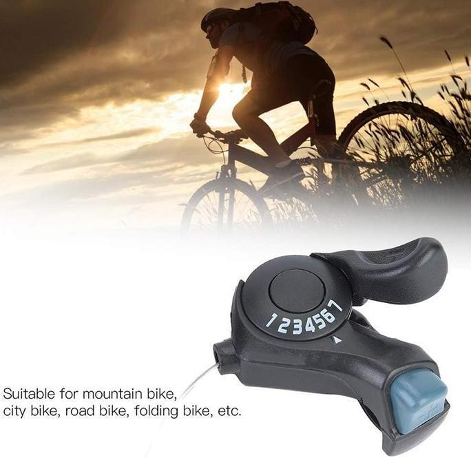 Operan Gigi Sepeda Gunung Right Gear Shifter 7 Gears Sepeda Mtb Bicycle Thumb Gea