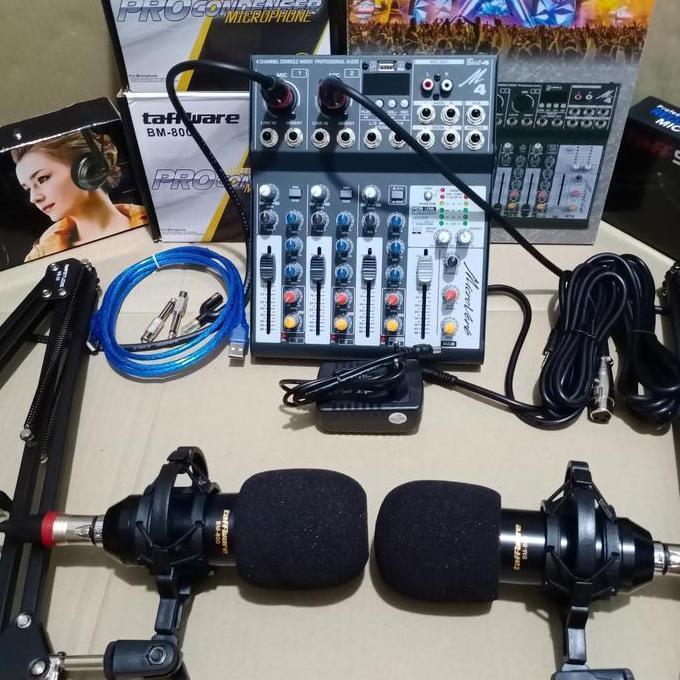 Paket Soundcard/Paket Podcast 2 Mic BM 800