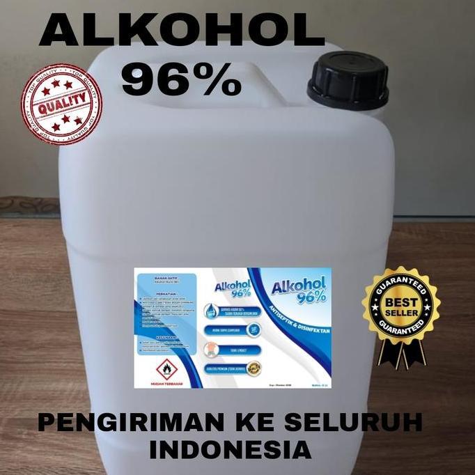 Alkohol 96% 20 Liter Dengan Jerigen Baru