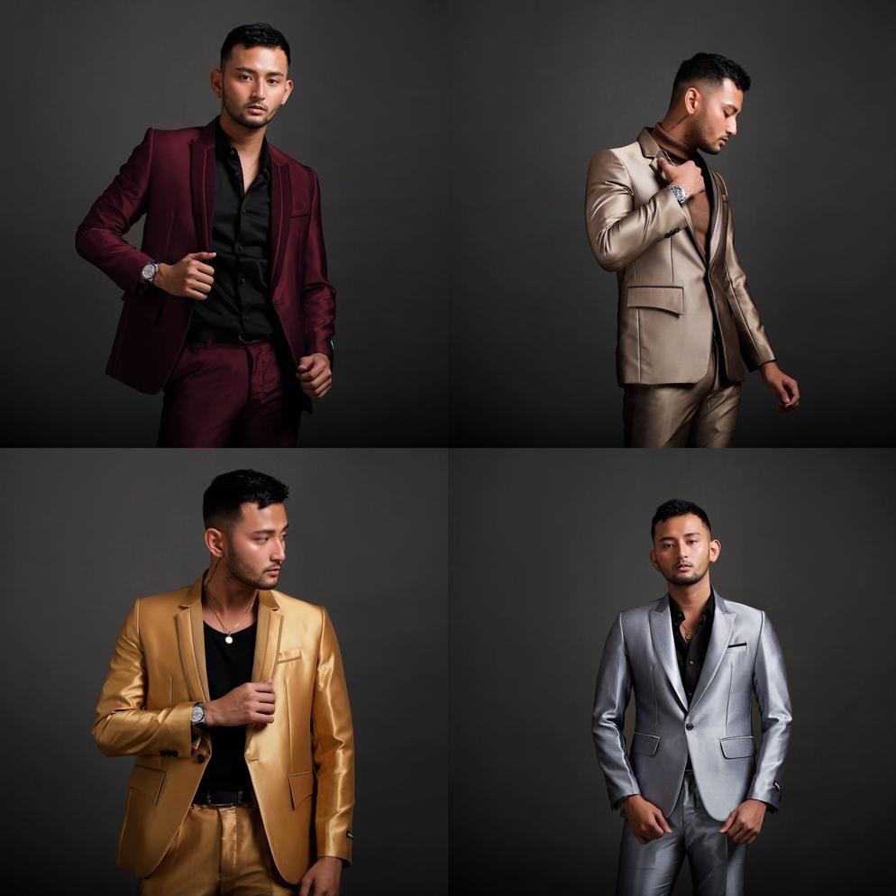 SILAS SETELAN JAS CELANA PRIA PENGANTIN SEMI WOOL IMPORT JAS FORMAL JAS WEDDING 1 Setelan Jas dan Ce