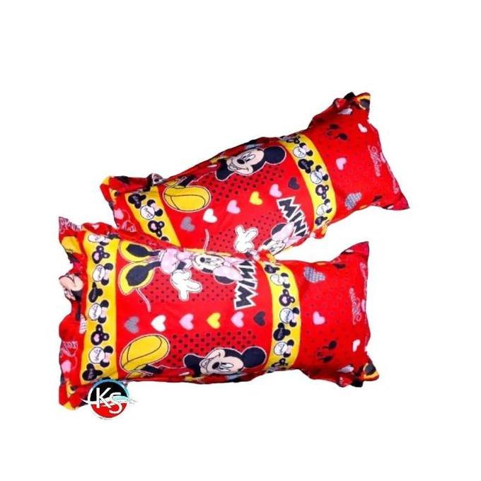 Sarung Bantal Cinta Jumbo Motif Karakter Mickey mose Merah murah