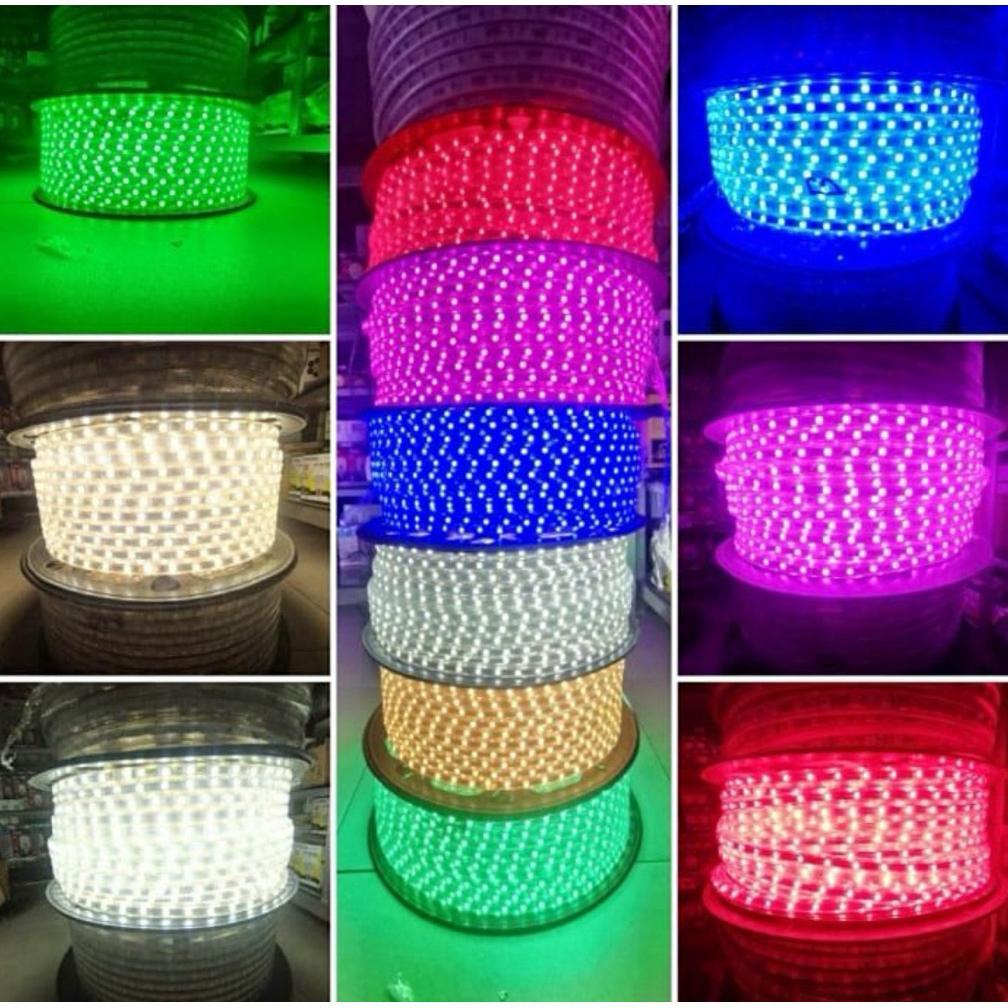 Mulus Lampu Led Strip Selang Outdoor Plafon Hiasan Rumah Dan Taman Smd5050 Ac220V