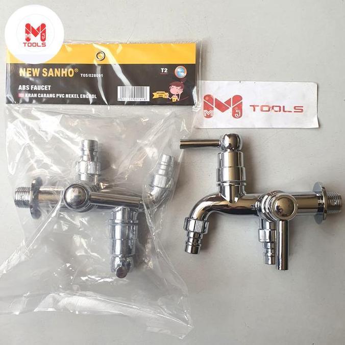 Ready Kran Cabang Pvc New SANHO - SANHO Keran Pvc Cabang - Kran Shower Plastik New SANHO - Keran Dob