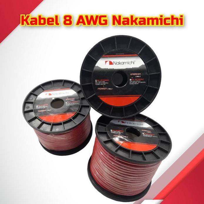 Nakamichi Kabel 8 AWG power audio ground mobil 8 GA Hi Quality