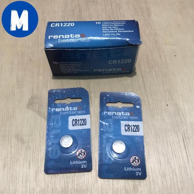 Baterai Jam Tangan Pria Casio G-Shock GA-100 Renata CR1220 Original
