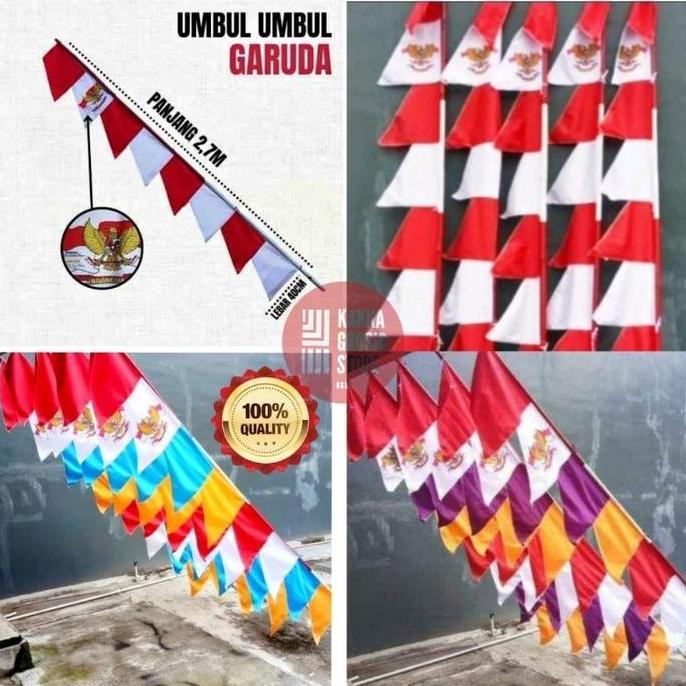 Umbul Umbul Merah Putih Bendera merah putih Bendera umbul Umbul Warna Warni