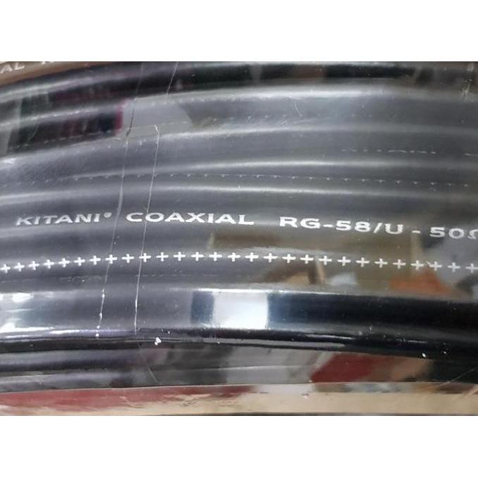 Harga per 1 meter Kabel coaxial RG58 KITANI 50 Ohm