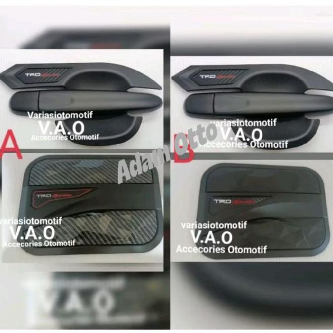 ONDERDIL MOBIL] COVER HANDLE OUTER DAN TANK CALYA SIGRA TRD SPORTIVO LUXURY BLACK PRESISI TINGGI