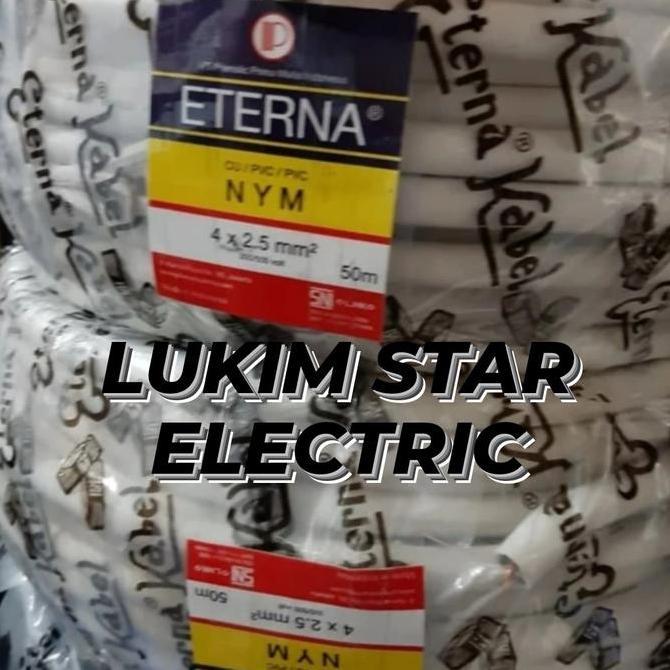 KABEL NYM 4X2,5MM ETERNA/KABEL KAWAT ETERNA NYM 4X2,5MM 50M/50Meter