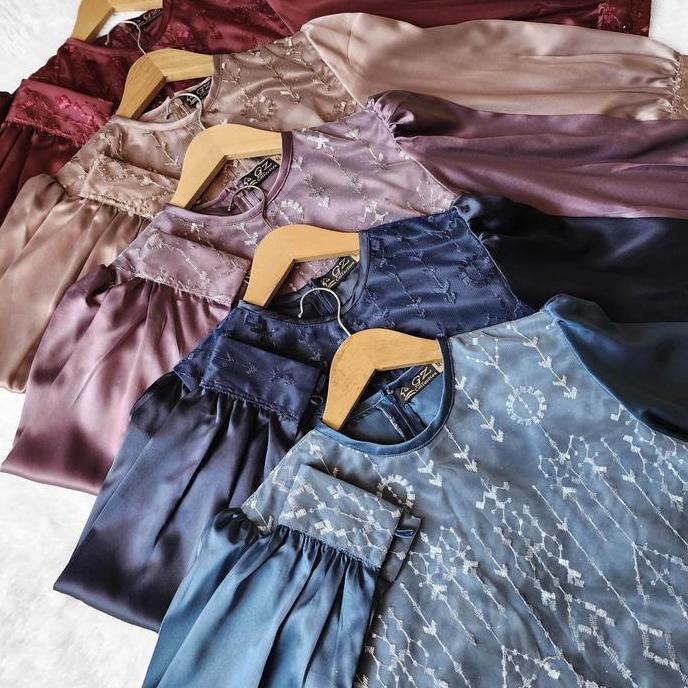 Setelan Celana Brukat Tille GZ 0510 Maroon/ Setcel Brukat Maroon/ Setcel Brukat Remaja/ Setcel Bruka