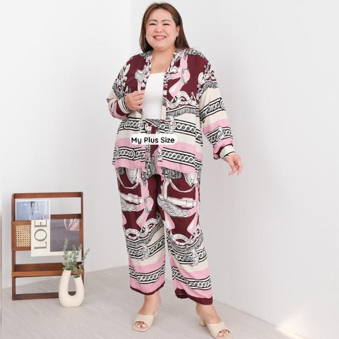 Setelan Celana Jumbo Wanita 3990, 3992, 3976 & 3860, Ld 135 & 150 cm