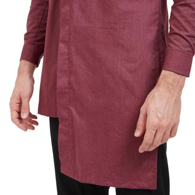 New VM Gamis Merah Maroon Baju Koko Jumbo Pria Maroon Gamis Pakistan