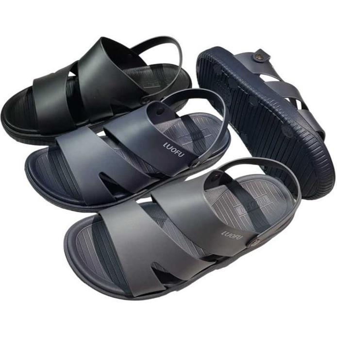 Luofu Sandal Selop Pria Import Silang Z Empuk E6235-PLS (D1)