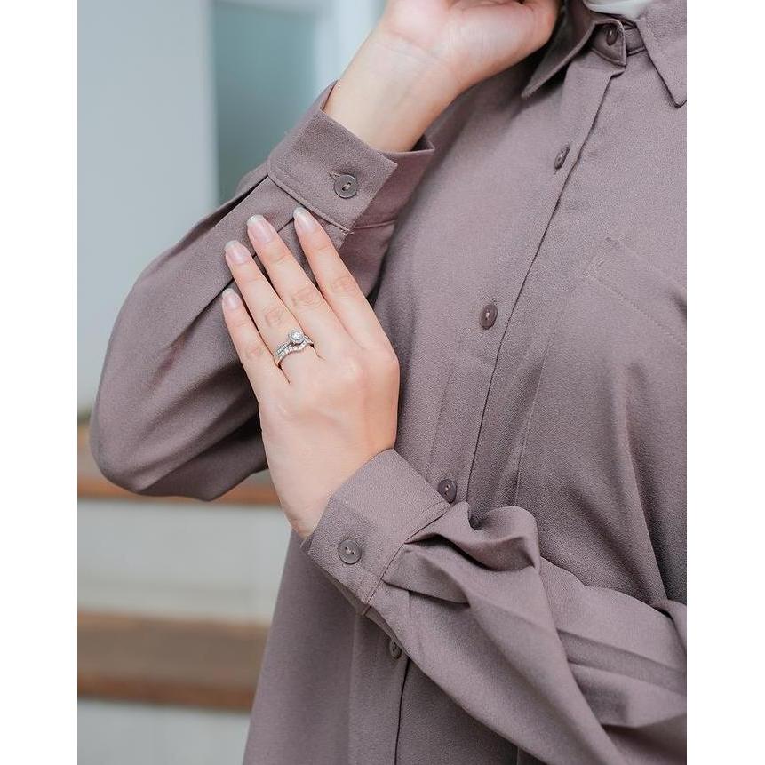 Dean's - Lois Shirt | Atasan Wanita | Kemeja Oversize Wanita | Kemeja Wanita Lengan Panjang