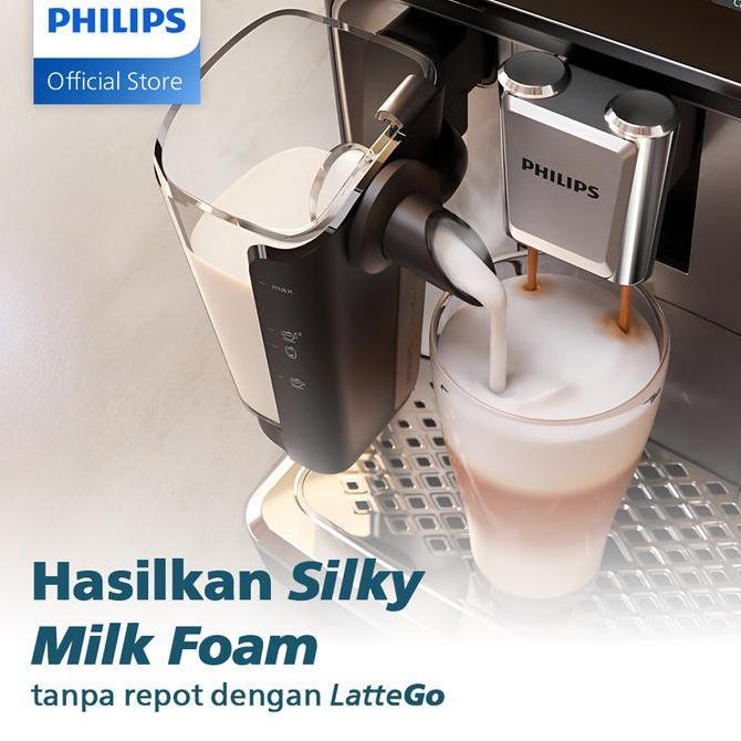 Mesin Kopi Otomatis Philips Espresso Machine 3000 Series EP3341/30 - Latte Go - 6 Pilihan Minuman - 