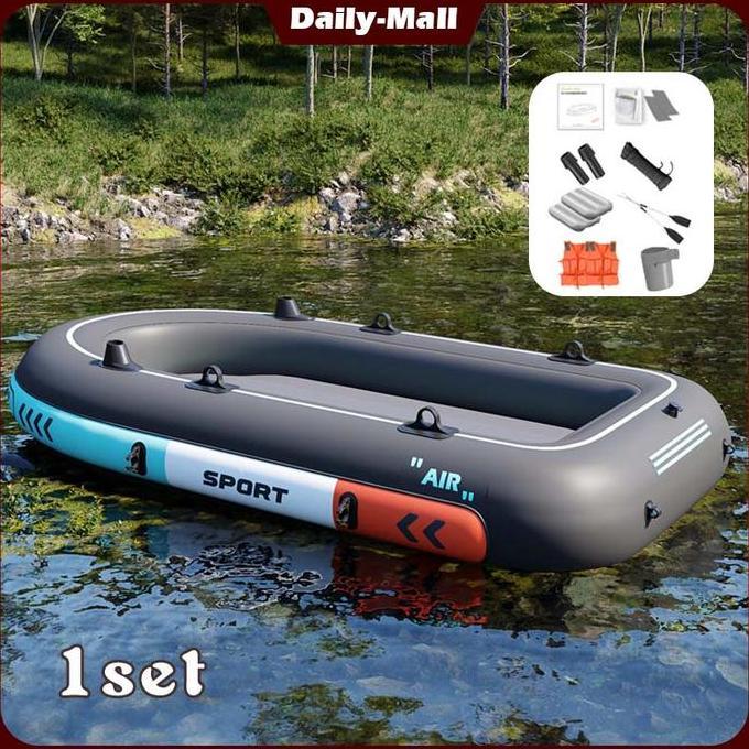 ZASSAT 1Set Perahu Karet Rafting / Inflatable Boat / Boat Karet / Kapal Karet