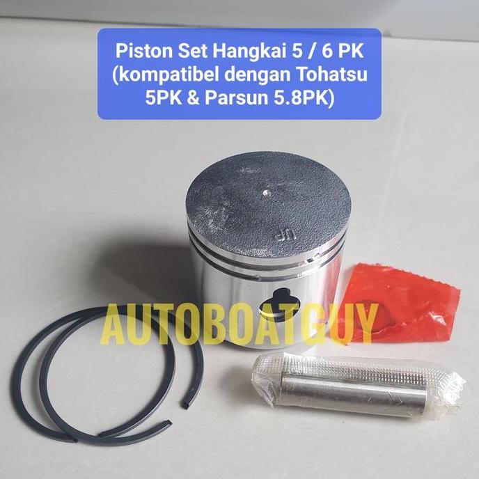 Piston Set HANGKAI 5 / 6 PK ( Kompatibel Tohatsu 5PK & Parsun 5.8 PK )