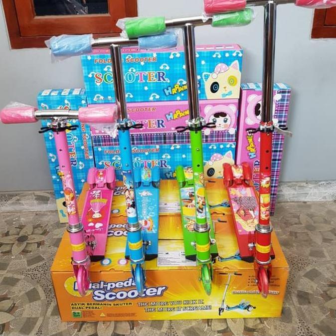skuter 3 roda buat anak otoped scooter anak khusus pink