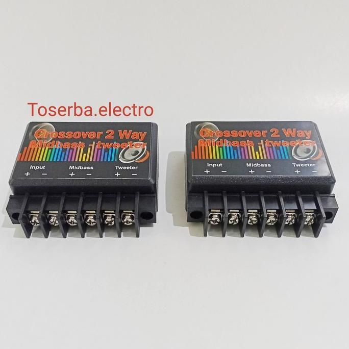 Crossover Pasif 2way speaker split Midbass Tweeter audio mobil