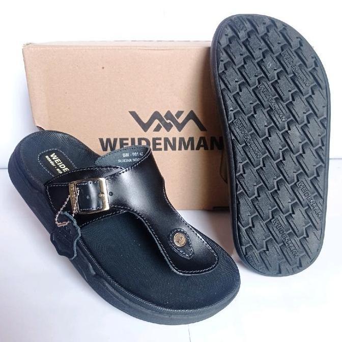 Weidenmann BM 901 Original Sandal Kulit casual pria - Kopi