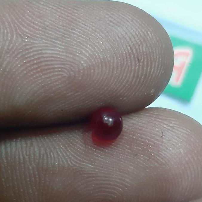 Barang Antik Replika Batu Mustika Merah Delima MD Bulet koleksi