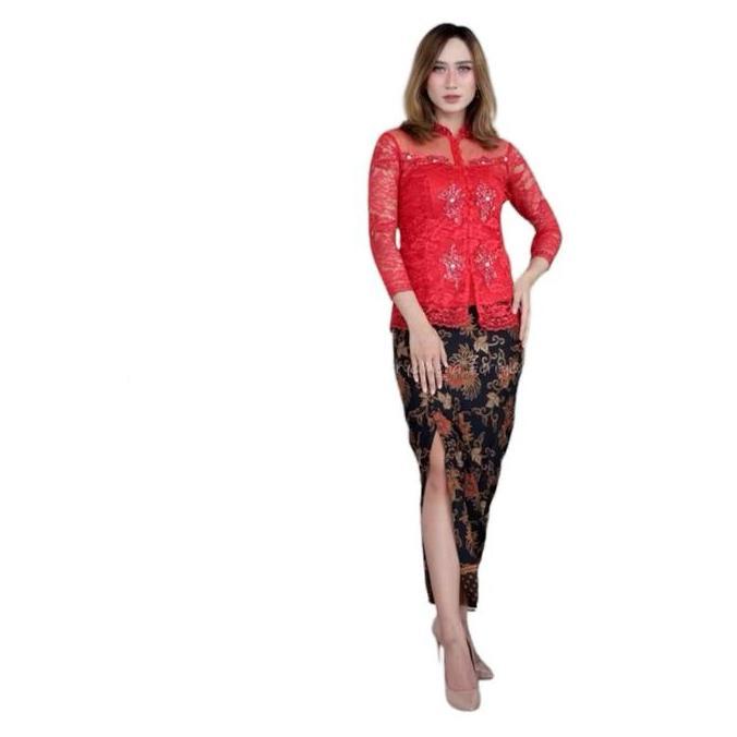 Bawahan Rok Batik Span / Rok Kebaya Motif Terbaru / Bawahan Rok Pramugari / Rok Belah Tengah Panjang