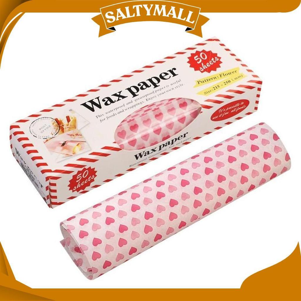 Alas Nasi Bento Kertas Pembungkus Makanan Roti Sandwich Burger Kue Dessert Wax Paper Anti Minyak GMO