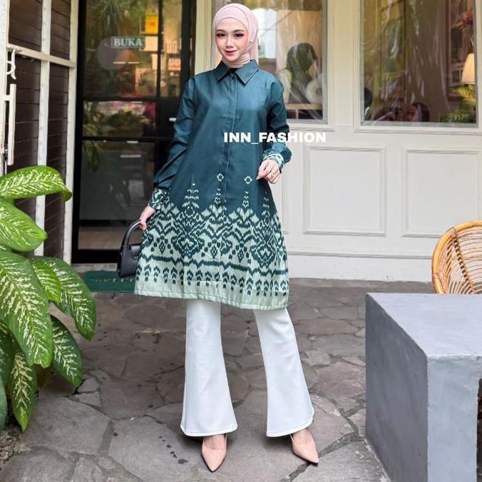 MURAH LEBAY Tunik Batik Wanita Jumbo Big Size ld 120cm Modern Terbaru Kain Polimicro Tebal Busui Fri