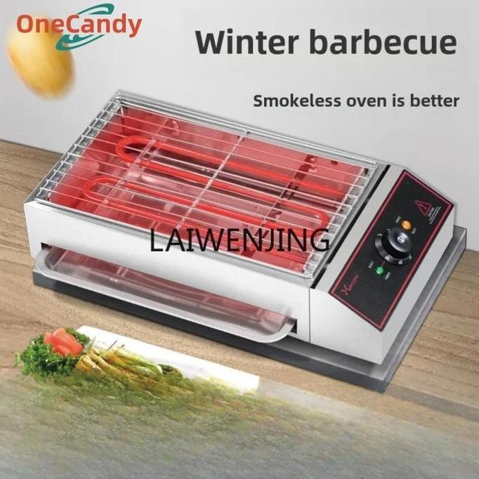AHROKA Pemanggang Listrik BBQ And Grill Besar Panggangan Daging Kompor Panggang Listrik Alat Panggan