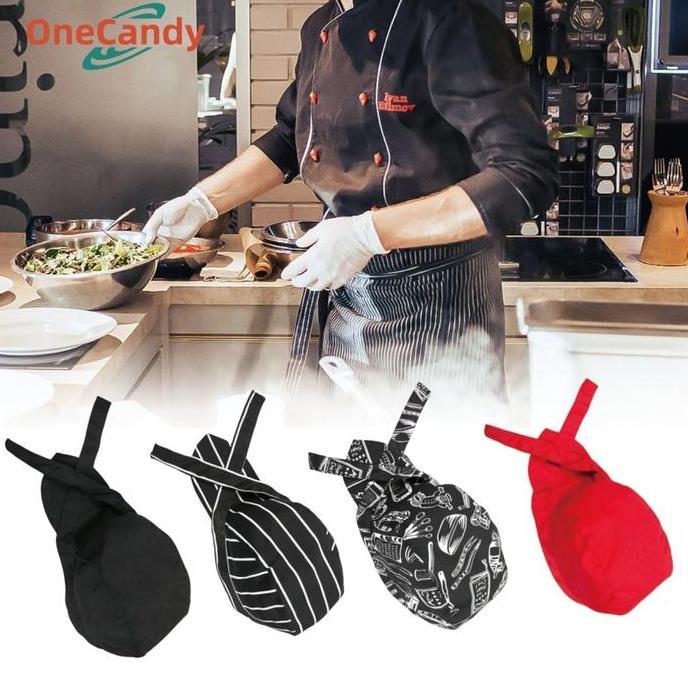 LORASTA Chef Hat Womens Cooking Hats Topi Pirate Chef Koki Dapur Kitchen Topi Koki Tukang Masak Topi