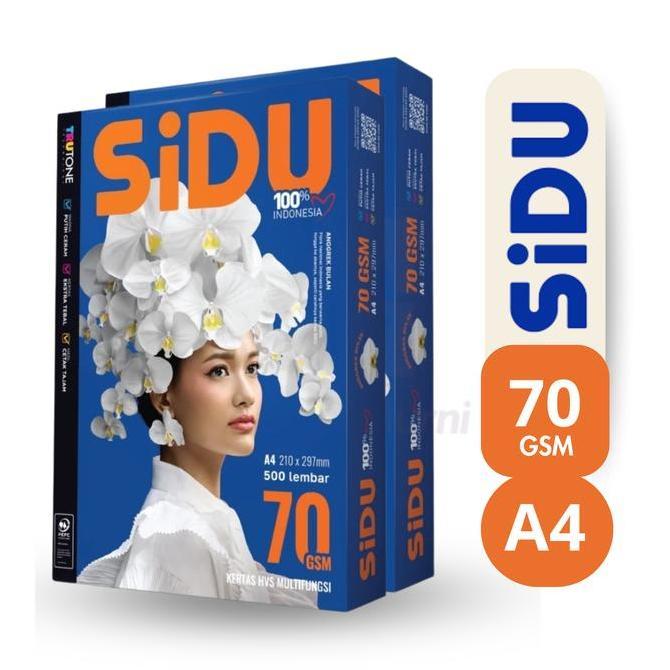 Kertas HVS Sidu A4 70 Gr - SiDU Kertas Fotocopy 70 GSM A4