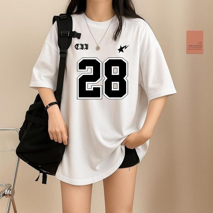 TERKINI Baju Oversize Unisex - Kaos Oversize Cewek - Baju Atasan Wanita - Baju Distro Unisex - Kaos 