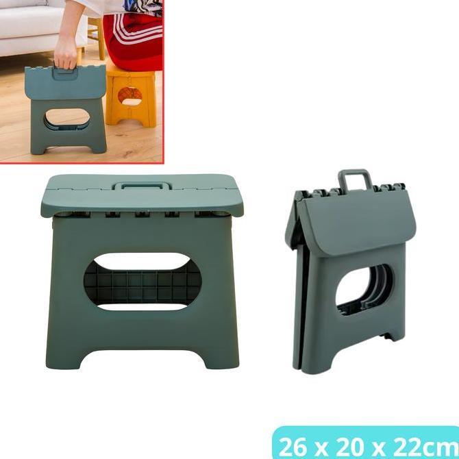 YOGSIXO Kursi Lipat Kamar Mandi Serbaguna Bangku Plastik Dapur Jongkok Mini Portable Furniture