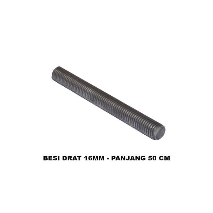 IYLBISC EELIC BED-M16X50 Besi drat ulir diameter 16mm x panjang 50 cm cocok untuk perakitan mesin DI
