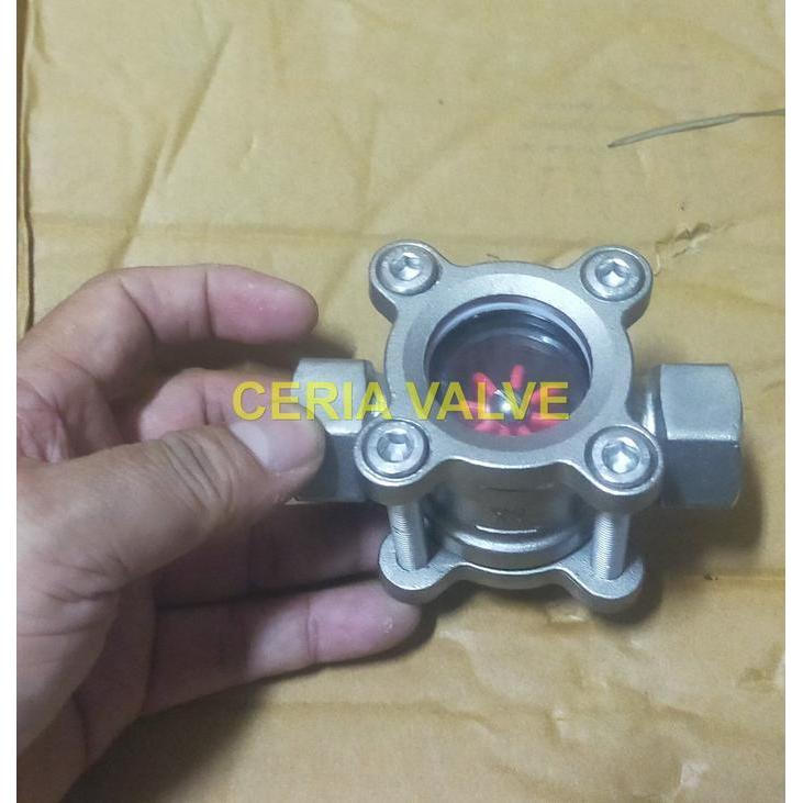 Sight Glass Flow Indicator 1/2'' Inchi DN 15 / Sight Glass 1/2'' Inchi