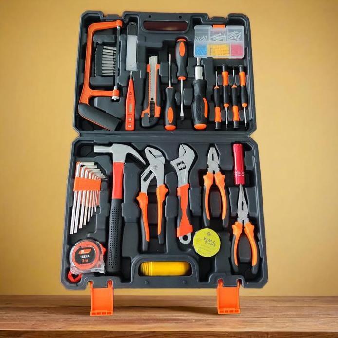 TOOLKIT SET HIROKI 102 PCS - Tool Kit Toolbox Perkakas Set Kunci Tang
