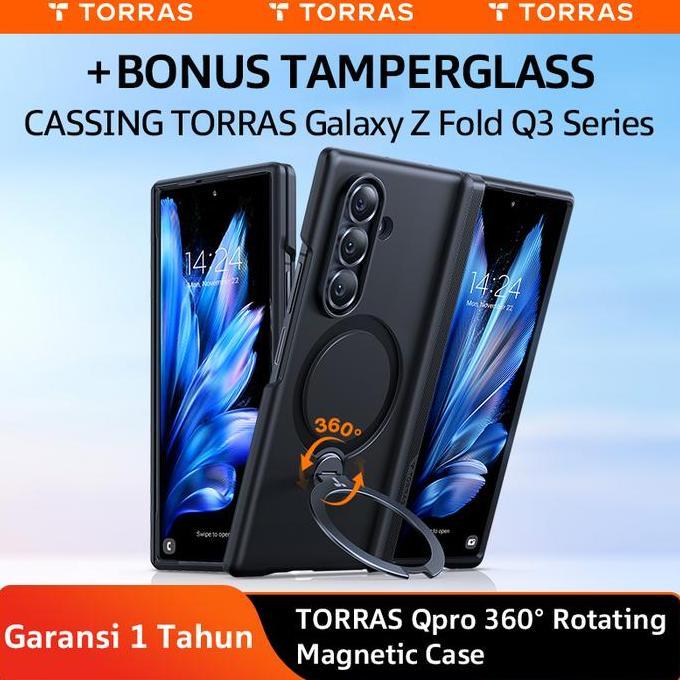 Warungkiwil22 - TORRAS Casing compatible for Samsung Z Fold 7 360 Stand Multifungsi Casing Hybrid An