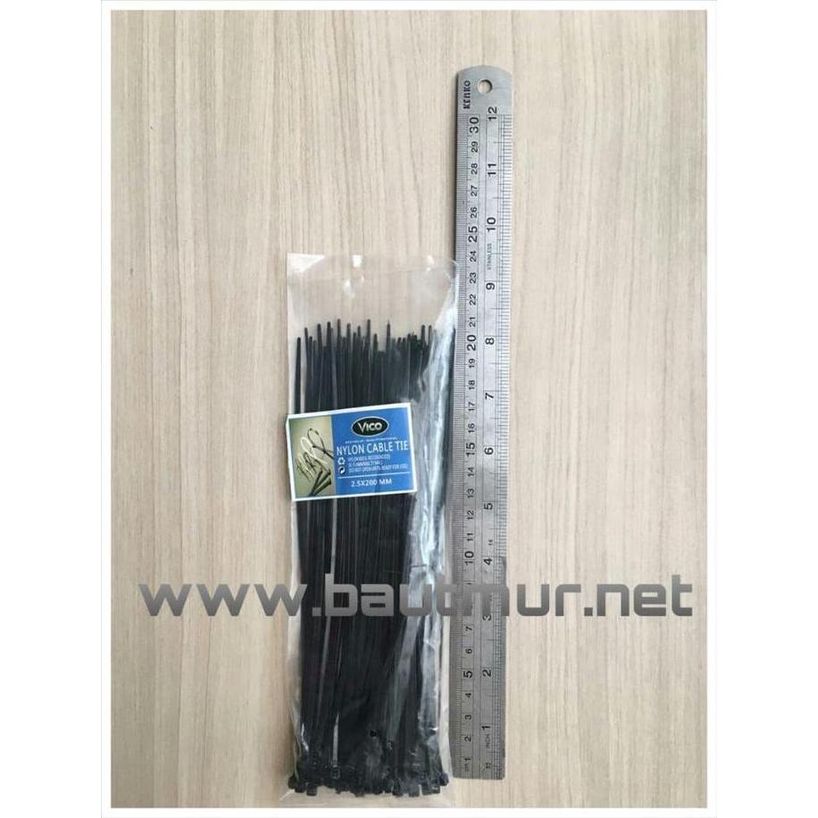 Kabel Ties Tali Ripet 2,5x200mm Pengikat Kabel 20cm Putih|Tali Ripet