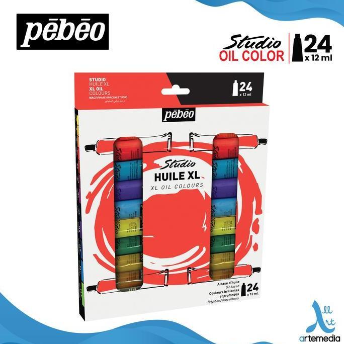 Cat Minyak Pebeo Studio Oil Paint 24x12ml Tube Set