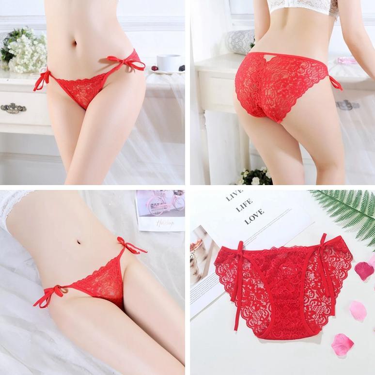 NEW PRODUCT Celana Dalam Big size Renda G String Sexy cd Wanita Low Waist tali samping 3C221